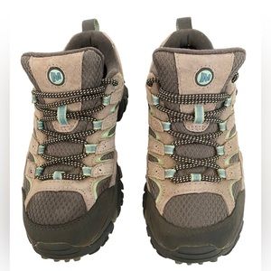 Merrell Moab 2 Waterproof Women’s Hiking Shoes Drizzle/Mint size 5